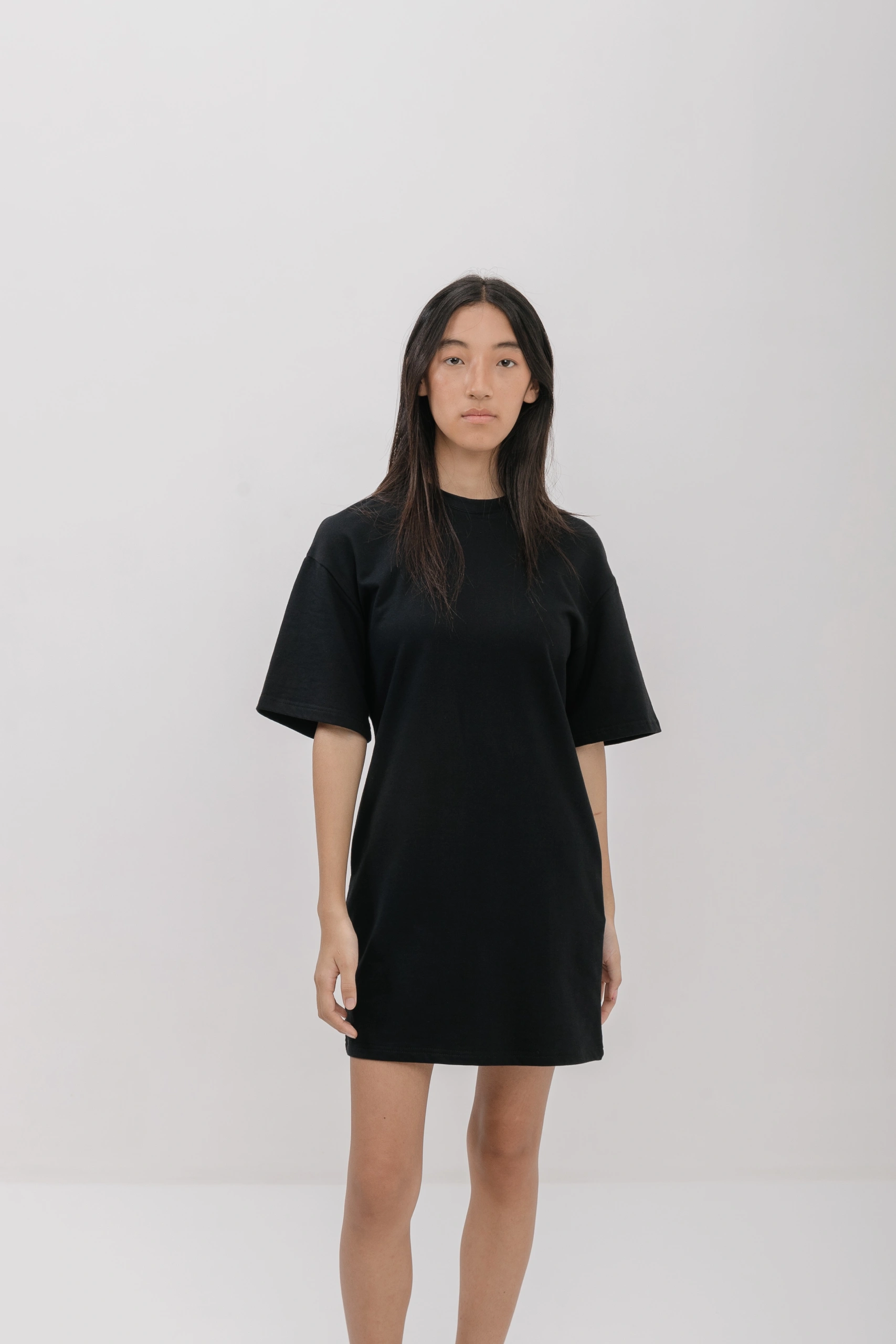 Black T-shirt dress