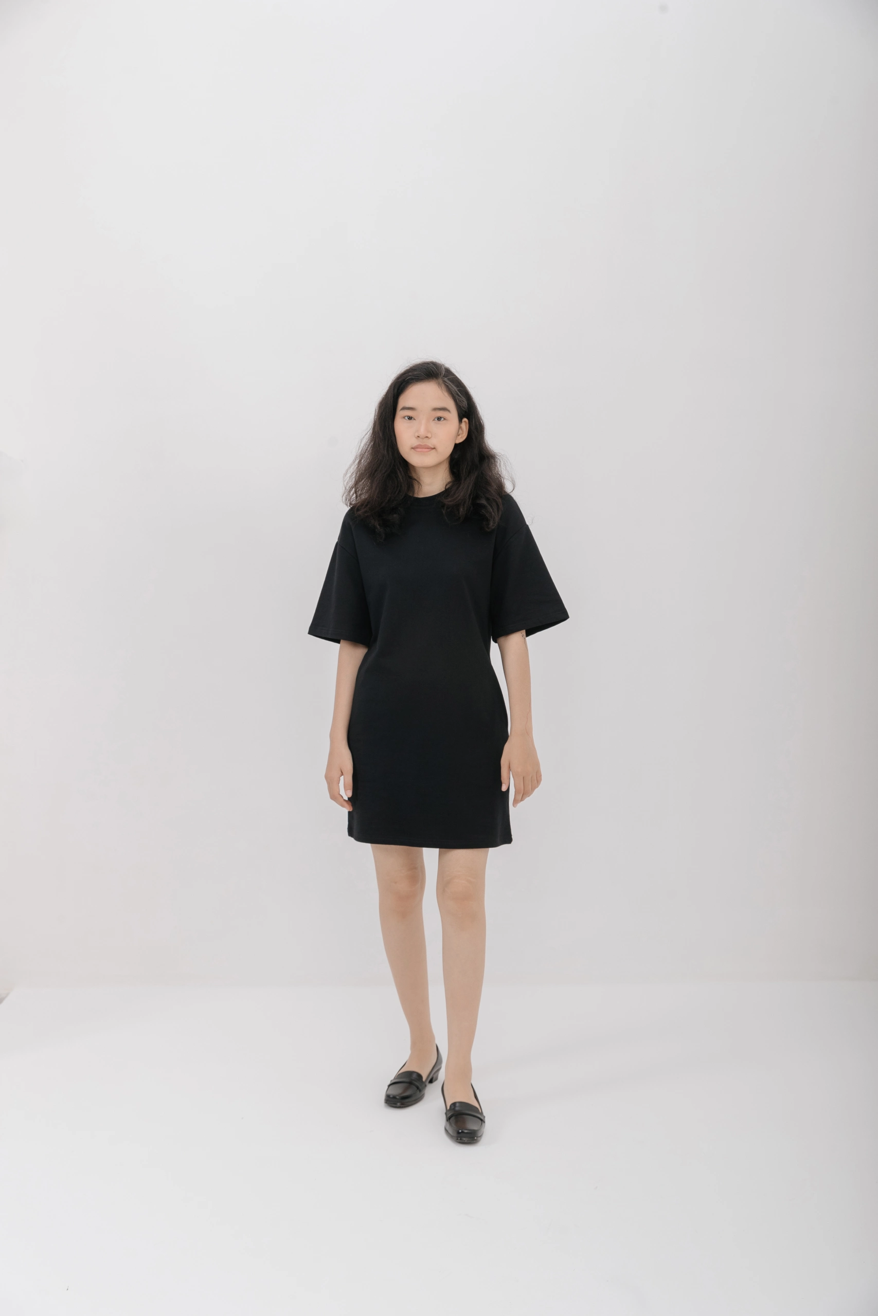 Black T-shirt dress