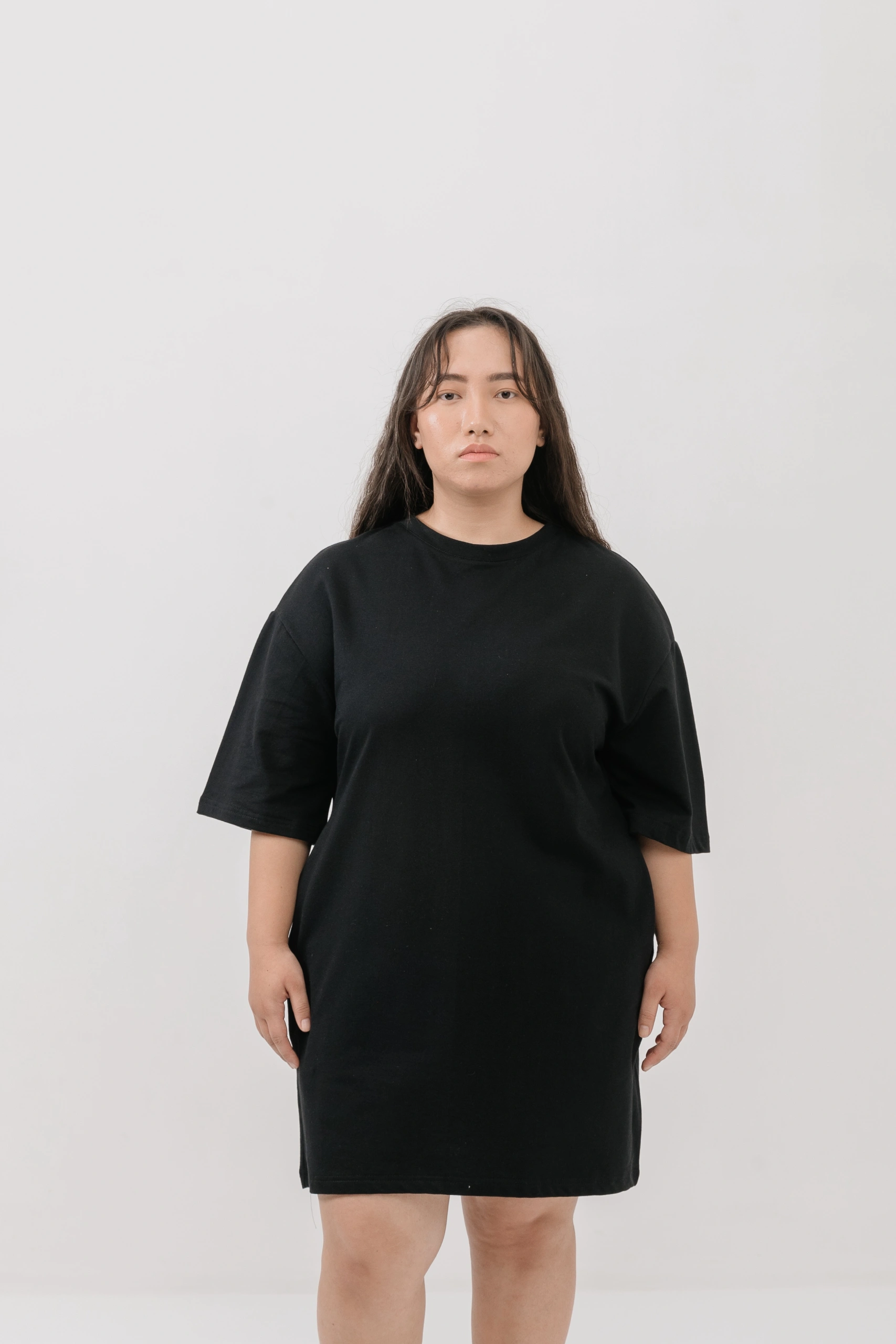 Black T-shirt dress